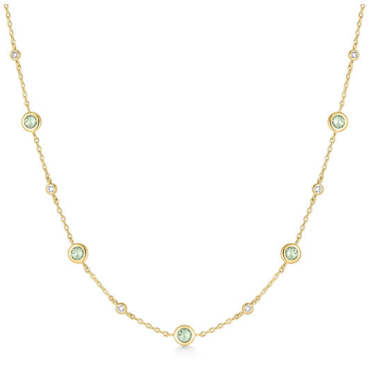  Ripple Joy - Argent / GP 14 carats - Zircone - 45cm